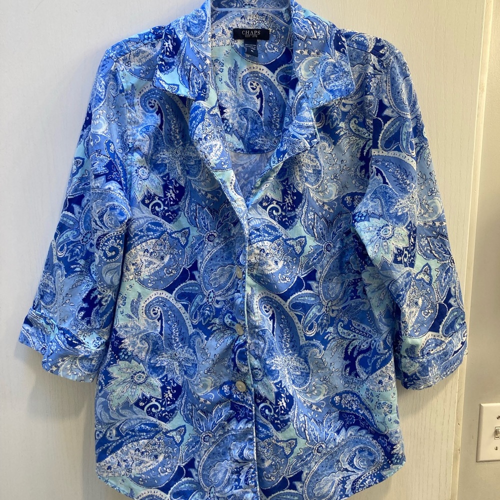 Chaps Blue Paisley XL Pajamad